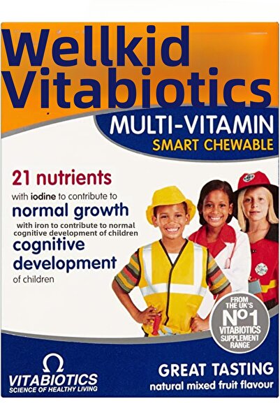 Vitabiotics Wellkid Smart Çiğnenebilir Tabletler, 30 tablete