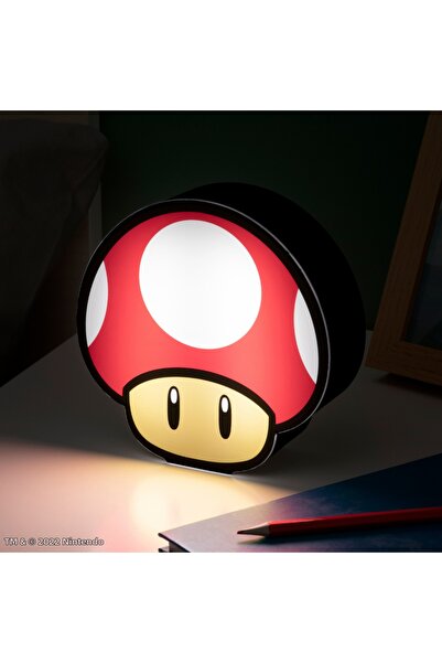 Paladone Lumină Super Mushroom Box (Lumină cu pictogramă care se aprinde la a...
