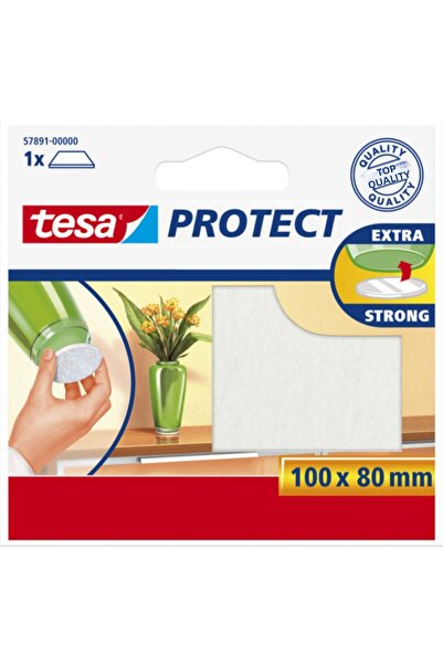 Tesa Ticaret Tesa 57891 Pâslă de protecție pentru podea 100mmx80mm Albă