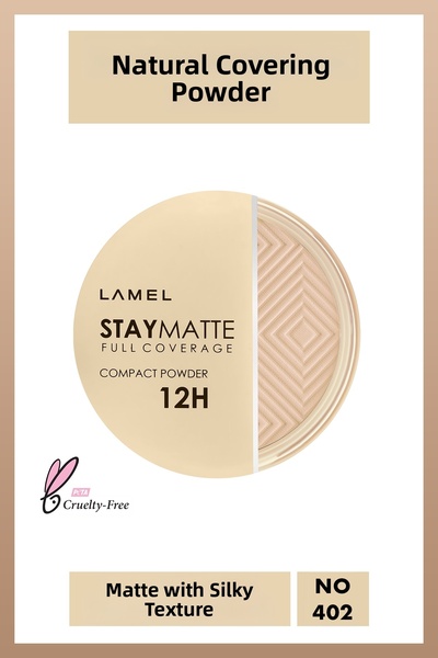Lamel Cosmetics مسحوق لاميل ستاي مات كومباكت الدائم غير اللامع رقم 402