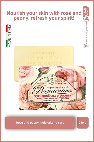 Nesti Dante Romantica Florentine Rose &bujor Katı Sabun 250gr | Nemlendirici ...