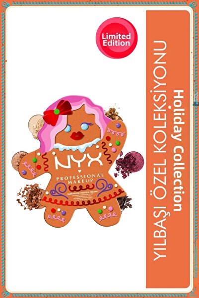 NYX Professional Makeup Holiday Special Collection Gingerbaddie Eyeshadow Pal...