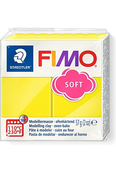 Staedtler Fimo Polimer Kil 57gr Soft Modelleme Kili Limon / 8020-10 07
