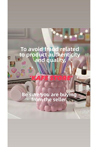 Kafs Store حامل فرشاة المكياج وحامل القلم من بابل - منظم أنيق لسطح الطاولة