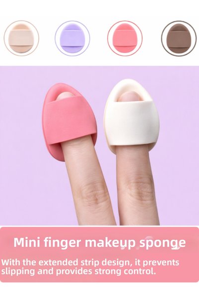 SheMask Makeup Sponge Powder Sponge Under-Eye Concealer Sponge Mini Finger Makeup Sponge Set Powder Puff