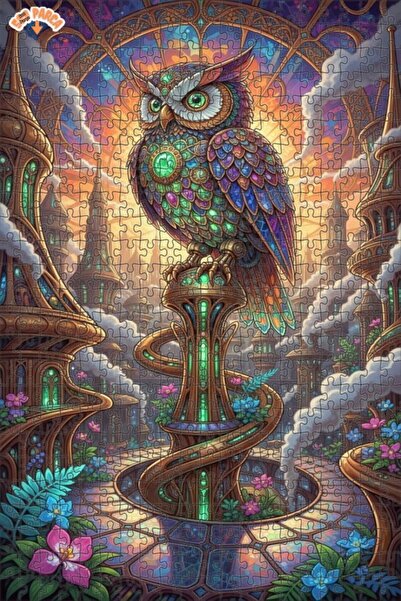 Esranın Dünyası The Jewel Feathered Owl of the Enchanted Forest Double-Layer ...