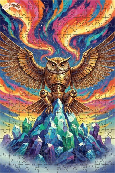 Esranın Dünyası Mystical Mechanical Owl on the Crystal Mountain Double-Layer ...