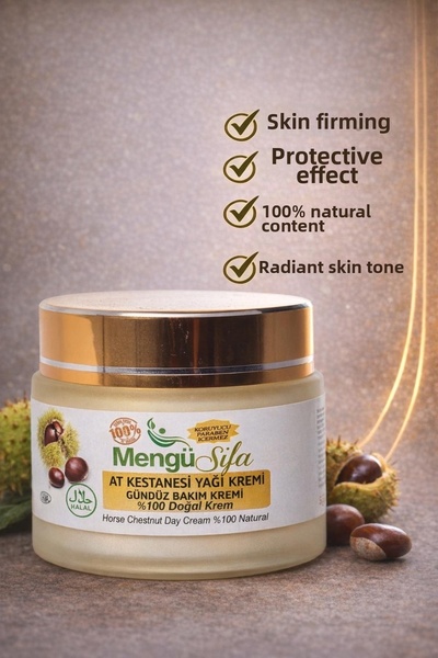 mengü şifa كريم الكستناء 50 مل - للعناية النهارية، وتكثيف البشرة - يتأثر أيضً...