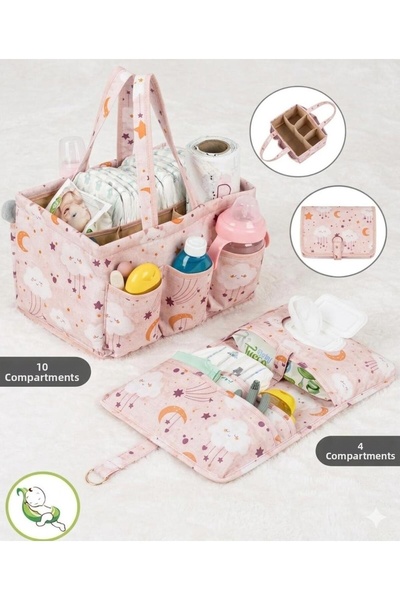 MorBebe Mother Baby Care Bag Si Organizer I Portable Care Bag Si Set of 2