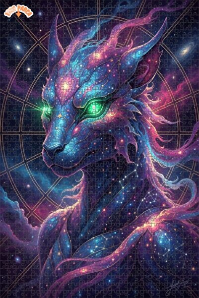 Esranın Dünyası Galactic Cat Presence Double-Layer Framed Wooden Puzzle 1000 ...