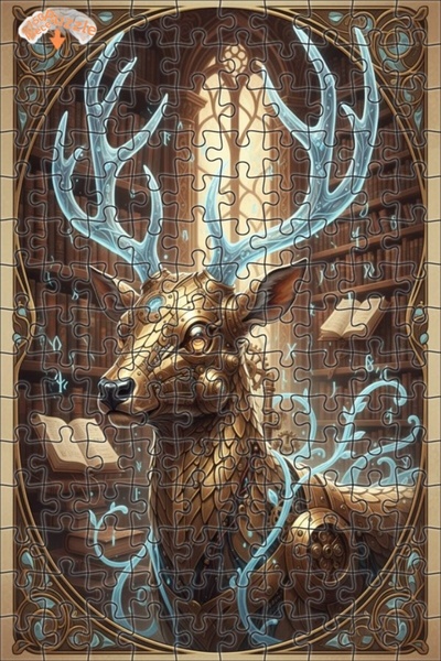 Esranın Dünyası Steamy Mechanical Deer Oil Painting Lookalike Art Puzzle 150 ...