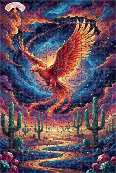 Esranın Dünyası The Legend of the Red Phoenix Oil Painting Lookalike Double-L...