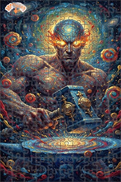 Esranın Dünyası Creative Universe God of the Universe Oil Painting Lookalike ...