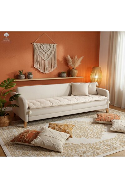 DNC home tekstil بورجوندي كتان وسادة/مرتبة مقعد مناسبة للحيوانات الأليفة، مع ...