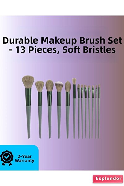 esplendor Комплект четки за грим с меки влакна и силна фиксация за пудра и кр...