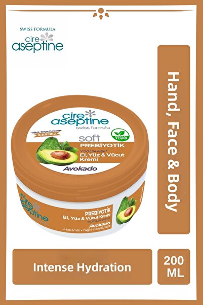 CIRE ASEPTINE 200 مل كريم مرطب للأفوكادو البريبيوتيك الناعم