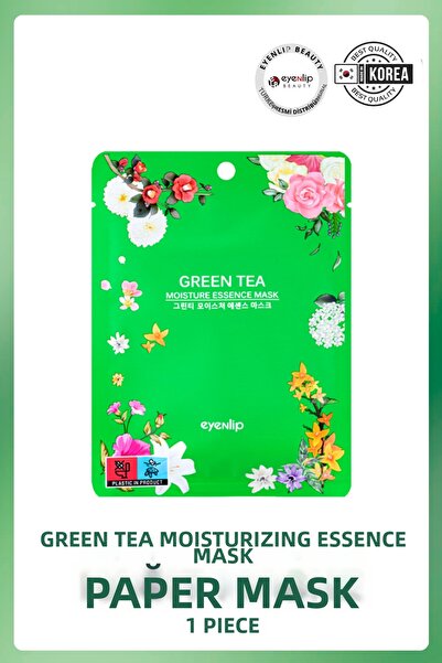 Eyenlip Beauty قناع ورقي لشد البشرة ومكافحة الشيخوخة بخلاصة الشاي الأخضر