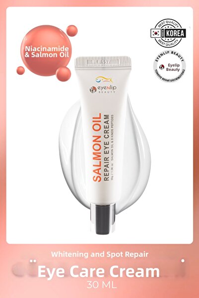 Eyenlip Beauty كريم تبييض وإصلاح العين يحتوي على زيت السلمون والنياسيناميد 30 مل