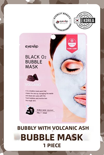 Eyenlip Beauty قناع الفقاعات الذي يزيل السموم بالأكسجين والرماد البركاني