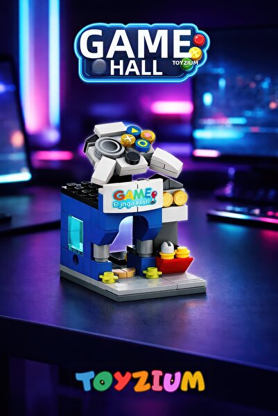 Shem Game Hall Building Block Set (115 Pieces) - Mini Store Model Building Kit