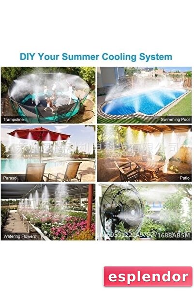 esplendor 10 Meters DIY Balcony Veranda Gazebo Camellia Irrigation Cooling an...