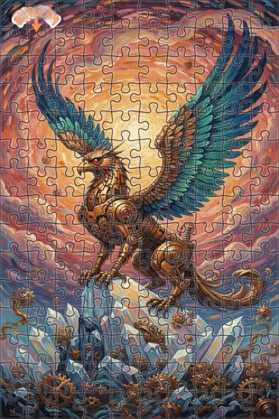 Esranın Dünyası لغز خشبي بإطار مزدوج الطبقات بمظهر الطلاء الزيتي الميكانيكي ج...