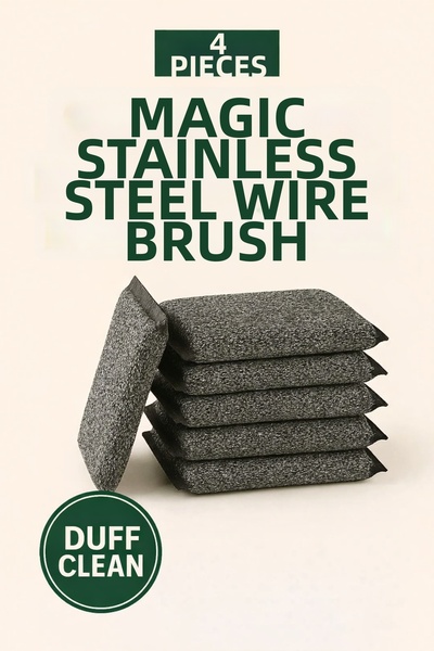 DUFF CLEAN 4 bucăți burete magic pentru vase din sârmă de inox