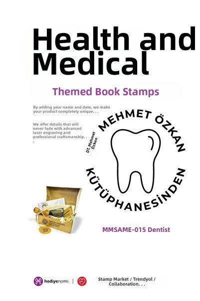 HEDİYENOMİ MühürMarket > ختم كتاب طب الأسنان والصحة والطب - ختم الكتاب > MMSA...