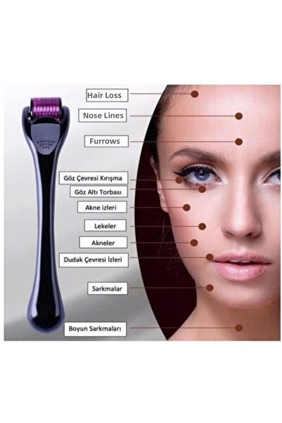 Anil Professional Cosmetics Derma Roller 540 Needles Titanium Skin Blemish Fa...