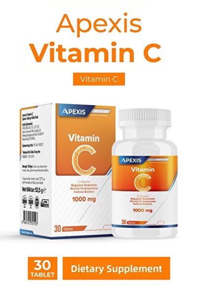 Apexis Vitamin C 1000 Mg Tablets 30 Tablets