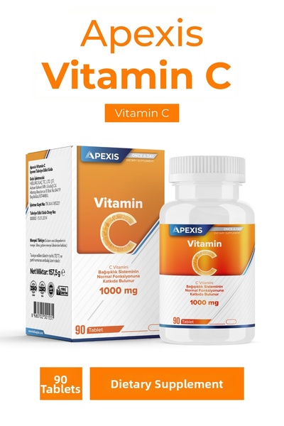 Apexis Vitamin C 1000 Mg Tablets 90 Tablets