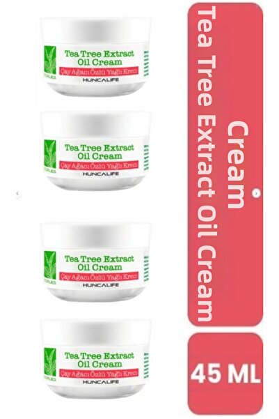 Huncalife كريم زيت شجرة الشاي بخلاصة الزيوت الطبيعية، عبوة من 4 قطع
