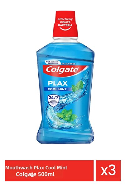 Colgate Apa de gura Plax Cool Mint Colgate (500ml) x 3 bucati