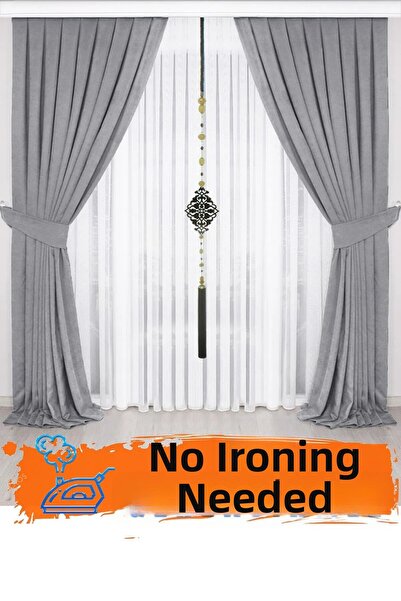 BD beyaz dokuma ستارة مخملية ذات أجنحة واحدة عالية الجودة باللون الرمادي الفاتح