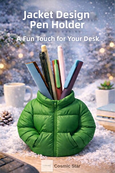 Cosmic Star حامل أقلام بتصميم مونت - حامل أقلام مزخرف للطاولة بطباعة ثلاثية ا...
