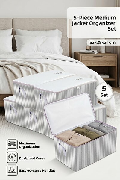 Textile sweet Μεσαίο μέγεθος 5 τεμαχίων Πουλόβερ Organizer κάτω από το πάτο -...