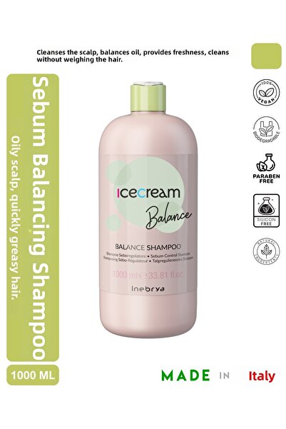 Inebrya Ice cream شامبو باليانس المضاد للزيوت 1000 مل