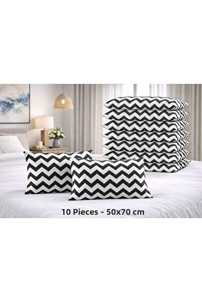 Altıntaş soft 10 Pieces Pillowcase Cotton Zippered 50*70 cm Patterned Soft Ti...