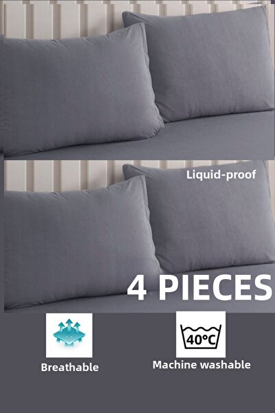 sevilya وسادة ملونة بسحاب صغير مقاومة للسوائل مقاوم للماء وغطاء وسادة واقي فر...