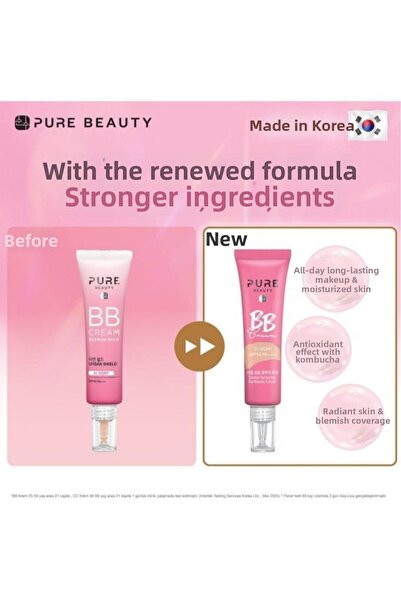 PURE BEAUTY Bb Cream Spf50 Pa++++ Natural 30 ml
