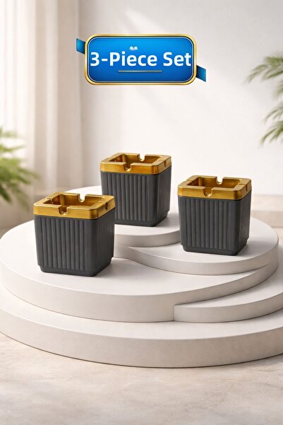 LE PARİS Σετ 3 διακοσμητικών ριγέ τασάκια |   Τασάκι τσιγάρων χωρίς καπνό με ...