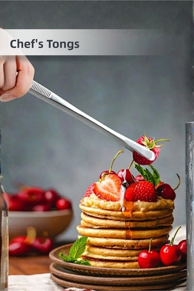 Orvila ماسترشيف شيف ملقط معدني 25 سم - ملقط زينة