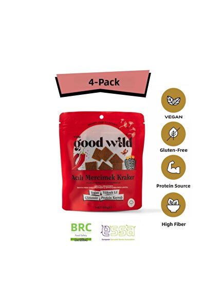 THE GOOD WİLD بسكويت العدس الحار |   وجبة خفيفة نباتية خالية من الغلوتين |   ...
