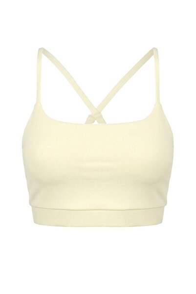 Trendyol Collection Yellow Diving/Scuba Covered Sports Bra Thmss25Ss00010