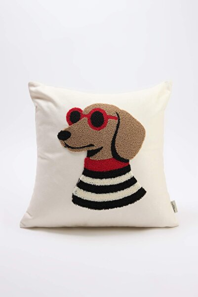 TRENDYOLMİLLA HOME غطاء وسادة بتصميم كلب مقاس 43x43 سم TPHSS26KKK00012