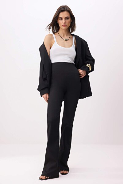 Trendyol Collection Black High Waist Soft Extra Stretch Knitted Skinny Leggin...