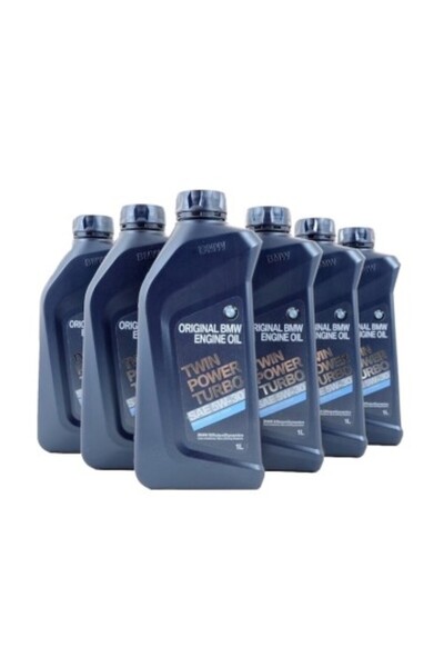 BMW Pack of 6 BMW 5W30 engine oil, Twinpower Turbo Oil Longlife-04 SAE, 1l