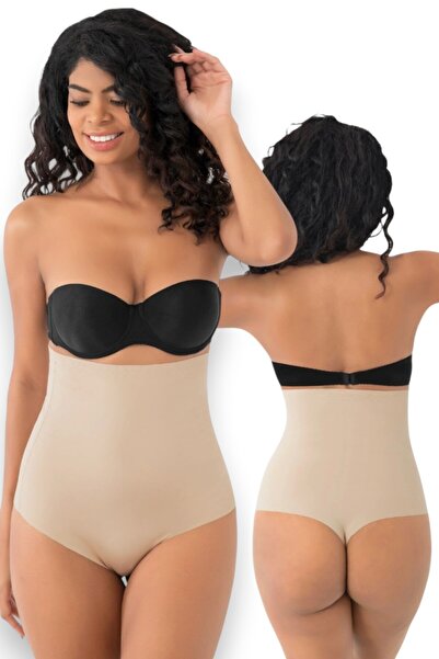 Fanilam 2 Size Reducer High Waist Laser Cut Non-Marking String Corset Belly T...