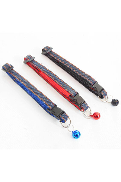 Nunbell Kedi Köpek Boyun Tasması Desenli Ayarlanabilir Zilli Tasma