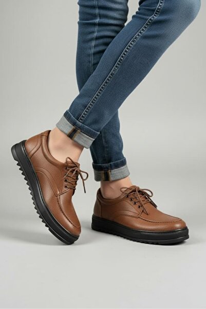 pabucmarketi Taba (Black Sole) Lace-Up Men's Casual Shoes